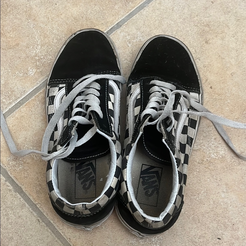 Vans Classic Black and White Checkered Shoes